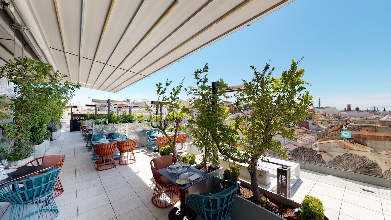 roof top bars in madrid spain