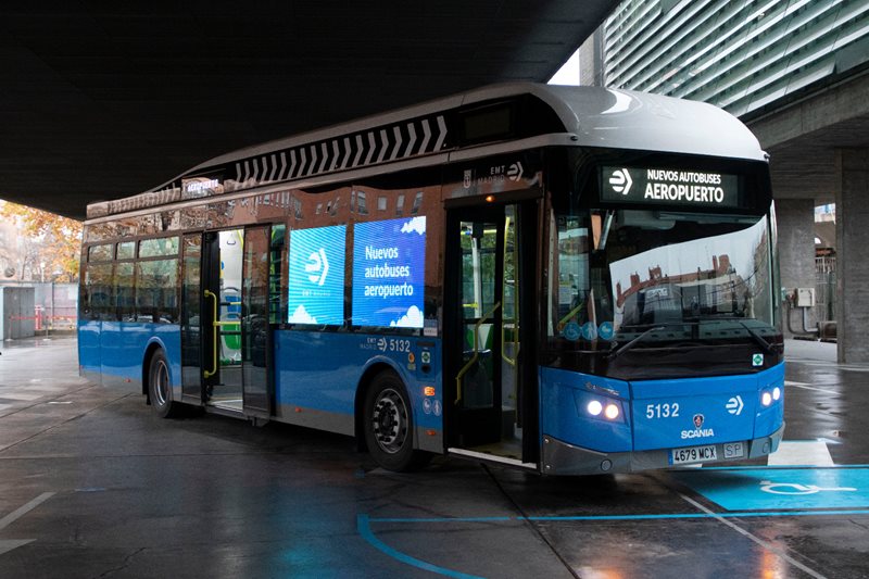 madrid airport transfer using buses