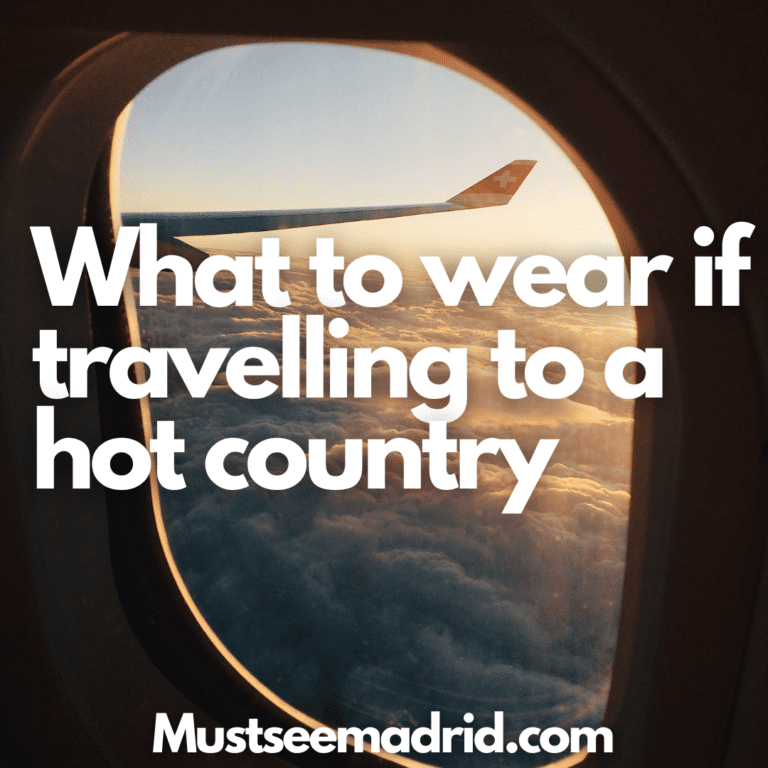 what to wear on a plane when travelling to a hot country